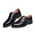 Jinho金猴 新款潮流 商务正装 系带真皮透气男士洞洞鞋Q3006(黑色)第5张高清大图