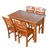 木巴家具 特价清仓 实木餐桌椅长方形饭桌 简约现代桌子家用餐桌椅餐厅家具(CZ170+YZ380一桌六椅 默认)第3张高清大图