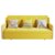 TIMI 现代简约沙发床 可折叠沙发 现代两用沙发 多功能沙发(柠檬黄 1.33米带储物沙发床)第3张高清大图