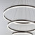 99001A 客厅灯大气轻奢长条吸顶灯现代简约吊顶北欧灯具灯饰创意个性大厅书房餐厅灯(金色三层 2.4G无极调光带遥控)第3张高清大图