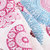 三利 纱布棉竹纤维AB版面巾 34×76cm 波西米亚风格洗脸面巾(粉紫天蓝)第5张高清大图
