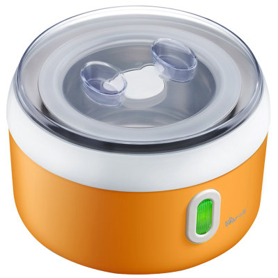 小熊（Bear）SNJ-5341酸奶机 橙色1升不锈钢内胆家用酸奶机分杯机械式