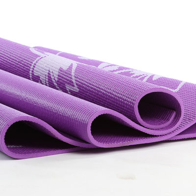 凯速 6mm瑜伽垫 加长加厚印花瑜伽垫子室内休闲地垫 防滑环保瑜伽垫 送包袋(6mm紫色)