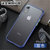 苹果X手机壳透明磨砂PhoneXSmax防摔肤感保护套苹果XR时尚简约撞色(蓝色 苹果XR 6.1英寸)第2张高清大图