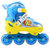 ENPEX乐士溜冰鞋MS170八轮全闪光轮滑鞋卡通旱冰鞋 PU轮可调尺码 送护具(黄色S)第5张高清大图