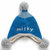 牛奶朋友 冬季宝宝护耳毛线帽纯色儿童防寒套头帽婴儿毛线帽(蓝色（单帽）)第2张高清大图