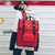 港风原宿大容量双肩包男时尚潮流韩版校园学生书包女旅行电脑背包(黑色)第3张高清大图