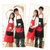 有乐情侣可爱时尚加厚围裙男女无袖成人罩衣厨房工作服(黑色)第3张高清大图