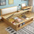 恒兴达 北欧简约软包软靠床 1.5m1.8米现代经济小户型日式双人实木床家具(1.5*2米胡桃色 床+床头柜*2)第3张高清大图