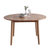吉木多 北欧实木餐桌现代简约白橡木饭桌圆桌桌椅组合餐厅家具(原木色 一桌四椅)第5张高清大图
