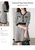 2022春季新款时尚减龄赫本风气质v领格纹针织连衣裙女装小香风裙子(黑色 M)第5张高清大图