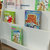 一米色彩 巧虎卡通儿童书架书柜简易层架杂志绘本架学生幼儿园展示落地报刊架(白色 80*60*30cm)第2张高清大图