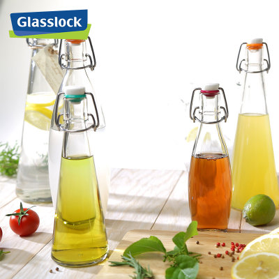 glasslock玻璃瓶储物瓶酵素瓶牛奶瓶泡酒瓶红酒瓶白酒油壶密封瓶(250ML圆款)