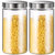两件套 玻璃密封罐储物罐厨房密封瓶带盖透明家用食品罐子玻璃瓶(方形800ml+1100ml 默认版本)第9张高清大图