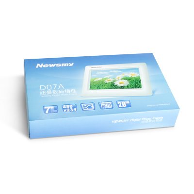 纽曼（Newsmy）D07A数码相框白色（7英寸TFT显示屏 分辨率480×234 高清图片完美逼真 支持图片幻灯片浏览 可外插SD/MS/MMC等存储卡）