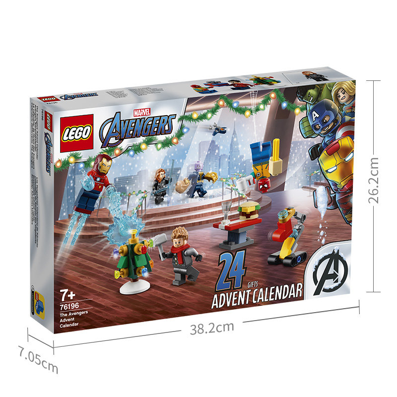2021年9月新品乐高76196漫威复仇者联盟圣诞倒数日历super heroes拼插