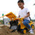 活石 儿童玩具工程车挖掘机可骑可坐滑行学步车(豪华款抓斗机)第2张高清大图