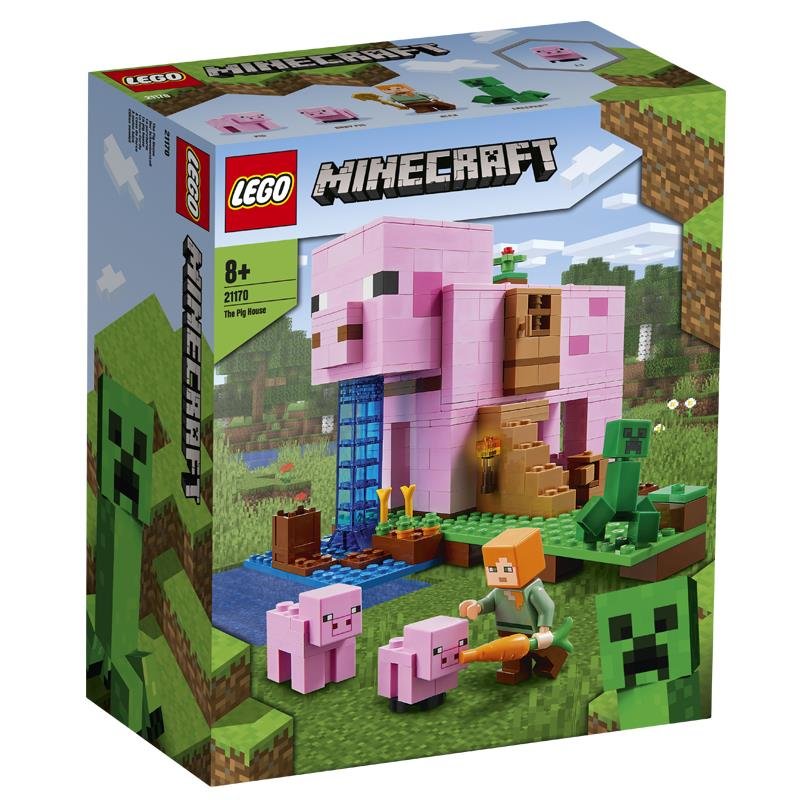 乐高我的世界系列21170猪猪房屋积木拼插玩具