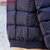 鸭鸭2017秋冬新款男装纯色立领羽绒服男短款简约时尚休闲A-56135(深蓝色 185)第3张高清大图