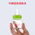 运智贝玻璃果汁奶瓶初生婴儿宝宝喝水奶瓶防呛喂药便携小奶瓶60ml(粉色 全瓶（带吸管和手柄）)第3张高清大图