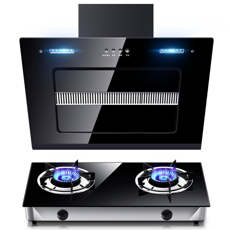 欢呼好太太 抽油烟机灶具套餐烟灶套装两件套 非嵌入式台上天然气燃气