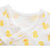 emimi 爱米米 日本制造婴儿和尚服纯棉短款内衣 0-3个月(新生儿（0-3个月） 黄色大鸭鸭短款)第2张高清大图
