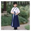 儿童古装汉服男童国学服女童中国风短袖演出服书童表演服(150)