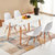 TIMI 现代简约餐桌椅 北欧餐桌 小户型餐桌椅组合 家用饭桌 商用洽谈桌椅(白色伊姆斯 1.4米餐桌)第5张高清大图