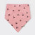 牛奶朋友宝宝小樱桃卡通时尚双面三角巾点点口水巾围兜韩版(均码（6-36个月） 粉红色)第2张高清大图