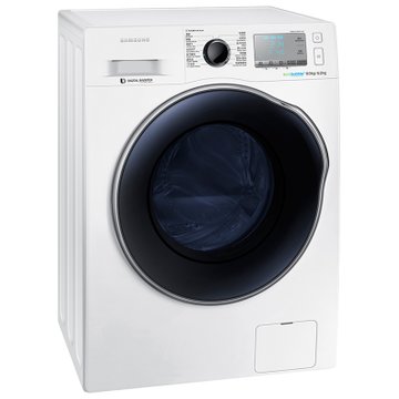 三星洗衣机WD80J6413AW/SC白 三星8公斤 洗烘一体 泡泡净洗涤 智能变频滚筒洗衣机