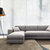 古宜（Guyi） 古宜 布艺沙发组合日式沙发北欧简约现代客厅家具可拆洗大小户型布沙发(三人+右贵妃2.9米)第4张高清大图