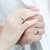 金一钻石戒指18K金情侣对戒素圈结婚求婚钻戒男女戒指 需定制第5张高清大图