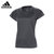 阿迪达斯羽毛球服女款比赛运动服速干短袖春夏团购印字T恤FM2014(FM2013黑色 S)第2张高清大图