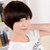 美元素假发 女 甜美可爱真人发蘑菇头短发型 假发套mr053(2手织顶心自然黑)第3张高清大图
