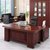 江曼办公家具老板桌总裁桌大班台办公桌油漆实木贴皮经理桌1.8m*0.9m*0.76m-11第5张高清大图