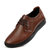 新款米斯康单鞋日常休闲皮鞋男鞋子男士休闲鞋牛皮男式皮鞋2105-4(棕色)第4张高清大图
