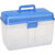 茶花药箱家用家庭装收纳盒塑料双层幼儿园儿童宝宝婴儿小医药箱(蓝色)第2张高清大图
