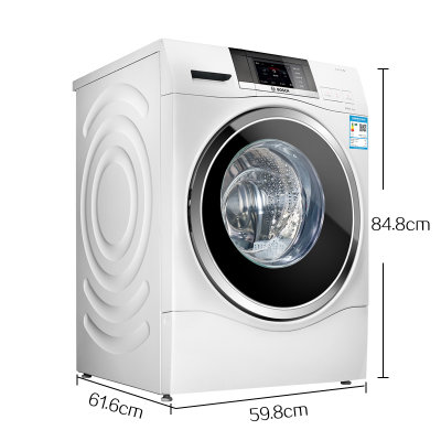 博世(BOSCH) XQG100-WAU287600W 10公斤 变频 婴幼洗 智能家居互联 彩屏 滚筒洗衣机 白色