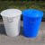 大垃圾桶盖子40L60L100L160L280L单买配套圆形加厚塑料水桶盖包邮(（3）号桶盖黑色【直径51厘米】)第2张高清大图
