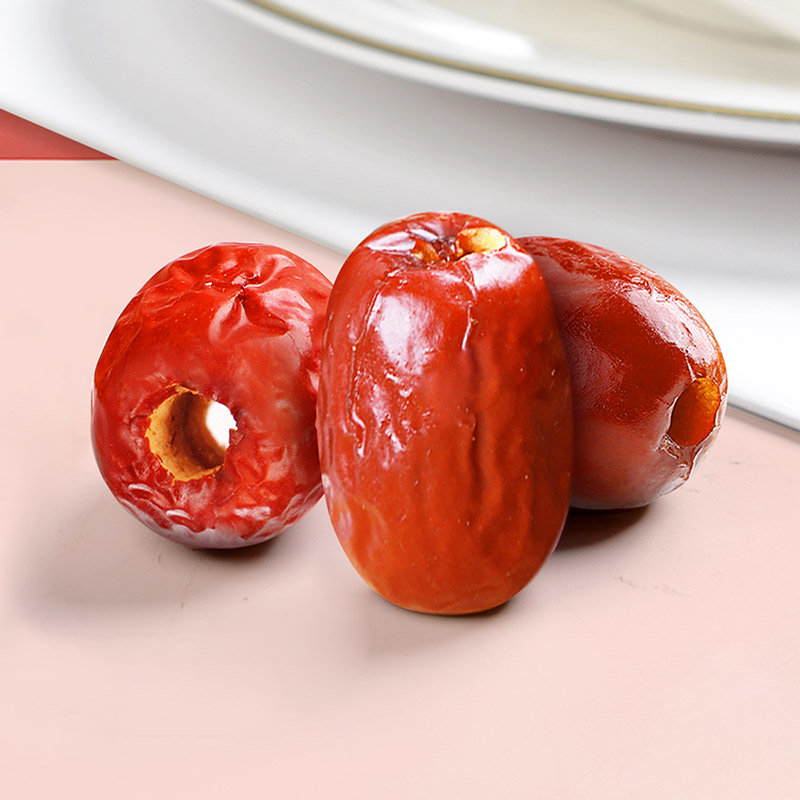 味滋源脆枣208g袋酥脆空心红枣香酥休闲零食品脆枣208gx1袋208g袋