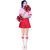 女成人啦啦操服装中小学生啦啦队演出服运动会开幕式团体拉拉队服(白色 XL)第4张高清大图