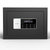 得力（deli）92619电子密码保管箱H250 家用小型密码保险箱保管箱 可入墙入柜(黑色)(黑 版本一)第2张高清大图