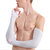 费凯丹 时尚户外防晒袖套 男女夏季护臂防紫外线半指手套(白色)第3张高清大图