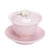 手工捏花粉色盖碗 功夫茶具家用泡茶碗 德化羊脂玉白瓷单个敬茶碗(羊脂玉手工捏花盖碗【白色】)第5张高清大图
