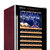 西伯仑 XL-168智能恒温红酒柜 茶叶柜 冷藏柜 冰吧展示柜 展架红木纹实木层架(红色暗拉手平架)第2张高清大图