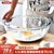 玻璃碗沙拉家用大号汤碗微波炉专用耐高温热透明打蛋烘焙碗和面盆(800ML+1600ML【2件套】)第4张高清大图