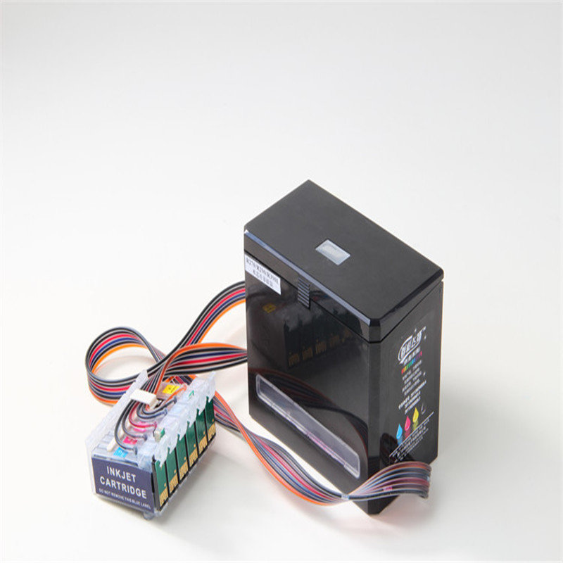 群彩飞扬连供大墨盒适用epson爱普生r330r1390连供系统带复位芯片