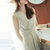 MISS LISA韩版时尚气质中长款连衣裙女式修身显瘦打底裙YS3323(裸色 M)第3张高清大图