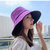 Bonbfenssan 波梵森2021夏季新款盆帽双面可戴可折叠遮阳帽太阳帽(粉色)第3张高清大图