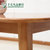 千喜凡品雅居  简约现代小户型长方形实木原木色咖啡店西餐厅桌椅组合(一桌六椅)第4张高清大图